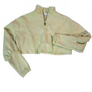 Out From Under Women's Yellow and Green Crop-top